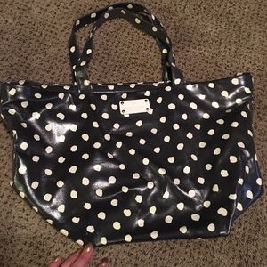 Kate spade large vinyl tote bag